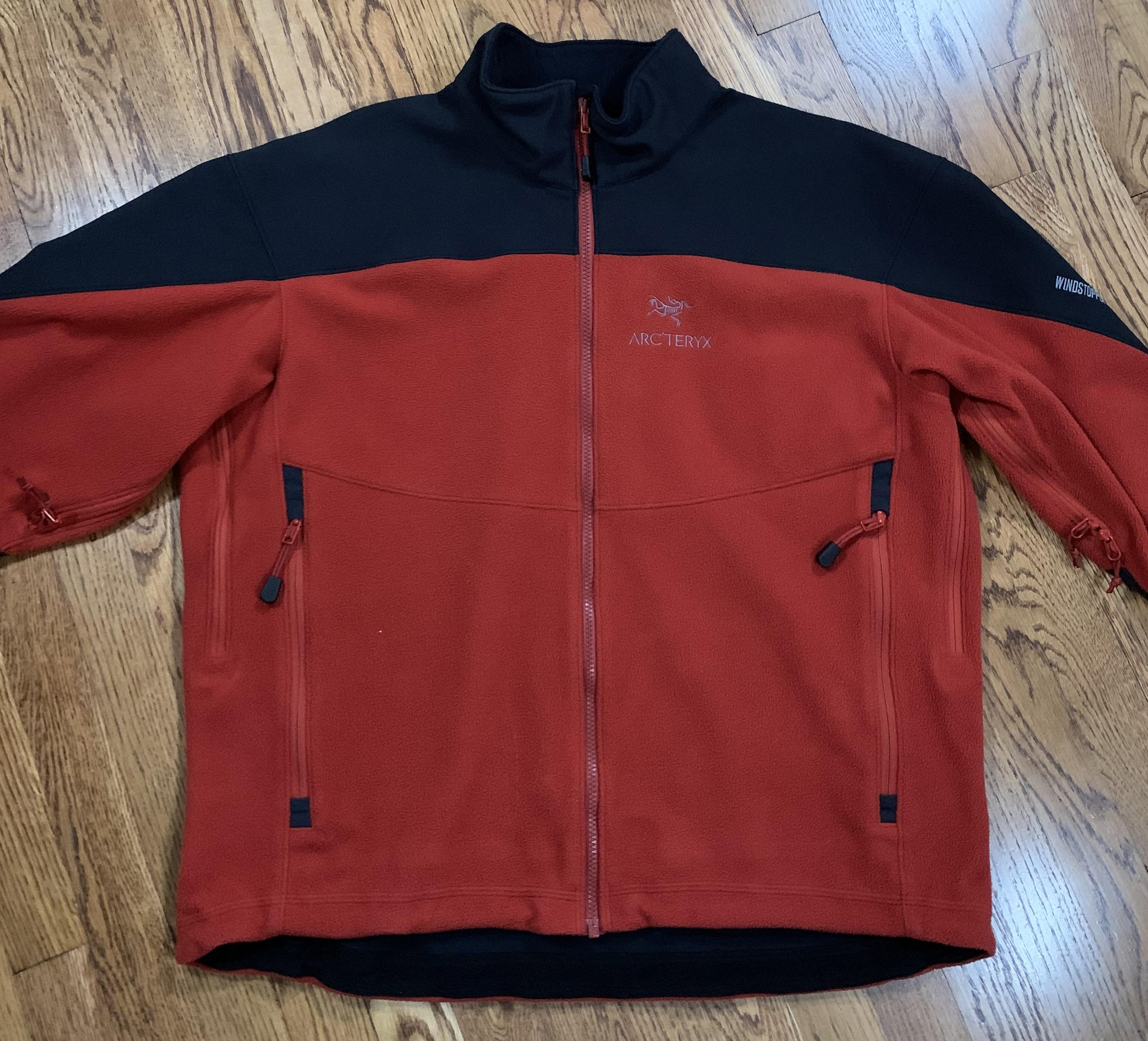 Vintage Arc'teryx Sigma AR Red / Black Windstopper Fleece Jacket